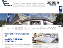 Tablet Screenshot of masseycladdingsolutions.com